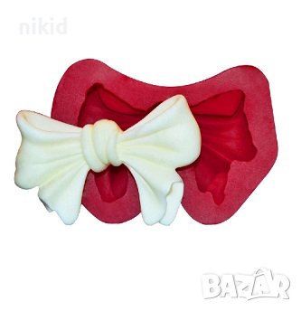 Панделка сатен силиконов молд форма фондан шоколад гипс декор, снимка 1