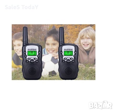 Комплект радиостанции, детска радиостанция, 2бр., дисплей, Уоки Токи, Led индикация, Bao, снимка 1