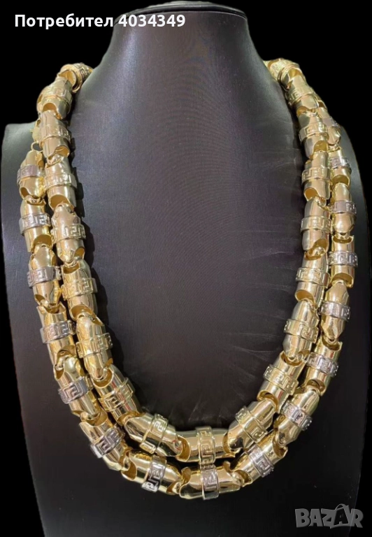 Позлатени ланци 14к, снимка 1