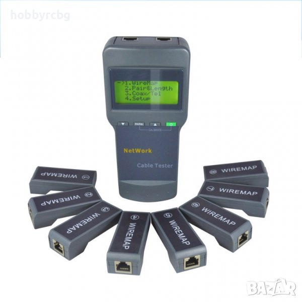 Тестер за мрежови, LAN, коаксиални кабели с 8 идентификатора, снимка 1