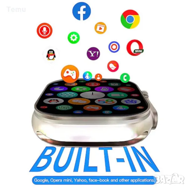 Смарт часовник-телефон с камера  BW9PRO Online Edition, снимка 1