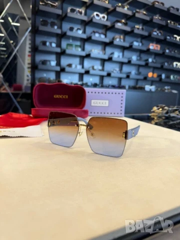 очила с черен обикновен калъф и ув защита gucci , снимка 13 - Слънчеви и диоптрични очила - 50843714