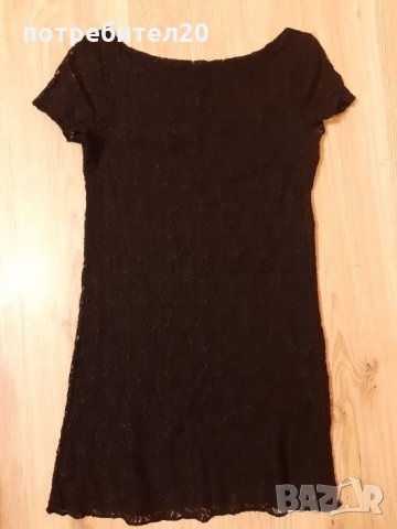 Черна дантелена рокля , снимка 2 - Рокли - 27462516