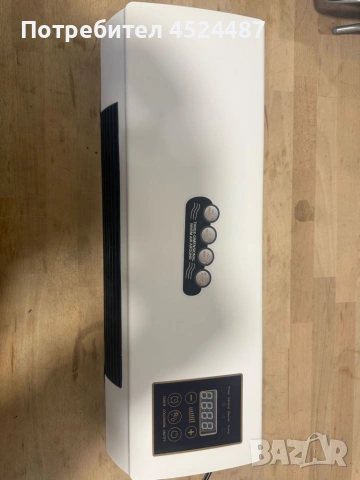 Стенен PTC отоплител и вентилатор LX-333 – 1800W, дистанционно управление и таймер, снимка 3 - Отоплителни печки - 53561636