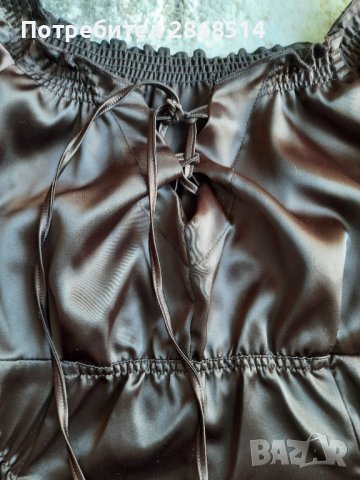 Ефектна дамска риза от сатенирана материя, снимка 5 - Ризи - 36579368