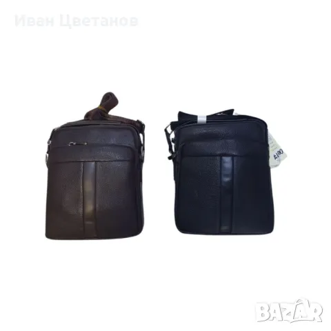 Мъжка чанта за през рамо с външни джобове, снимка 2 - Чанти - 48233452
