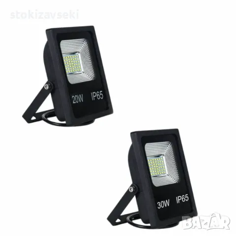 LED Прожектор DC 12/24V 20W/30W 6400K, снимка 1