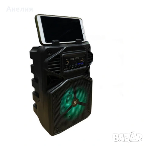 Караоке тонколона с Bluetooth KTS-1513 4“ и микрофон, снимка 7 - Тонколони - 53356248