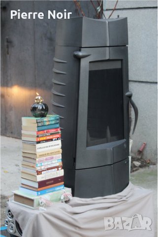 Френска чугунена печка / камина на дърва Invicta 14kW, снимка 3 - Камини - 27395795