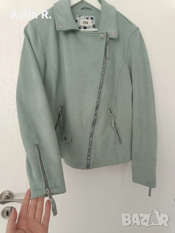 Велурено дамско яке , снимка 2 - Якета - 52203051