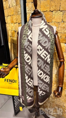 кашмирени шалове fendi , снимка 3 - Шалове - 52055482
