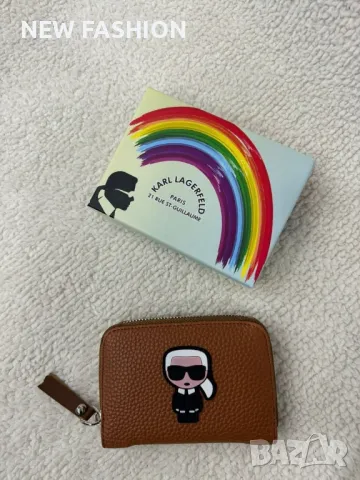 Дамски Кожени Протмонета ✨Karl LAGERFELD , снимка 3 - Портфейли, портмонета - 50224080