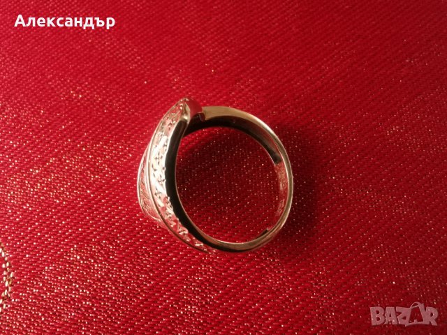 Дамски златен пръстен 14к 3.16 гр. 18мм, снимка 2 - Пръстени - 43369161