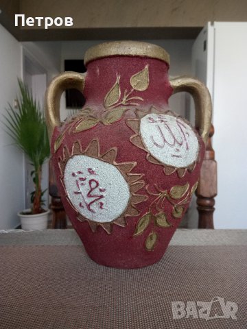 Експонат антикварна, делва,декорация за стена.Ислямско изкуство.Арабска калиграфия., снимка 2 - Антикварни и старинни предмети - 40456656