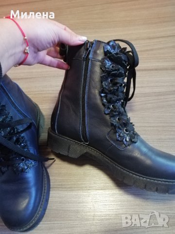Боти естествена кожа нови , снимка 3 - Дамски боти - 35537046