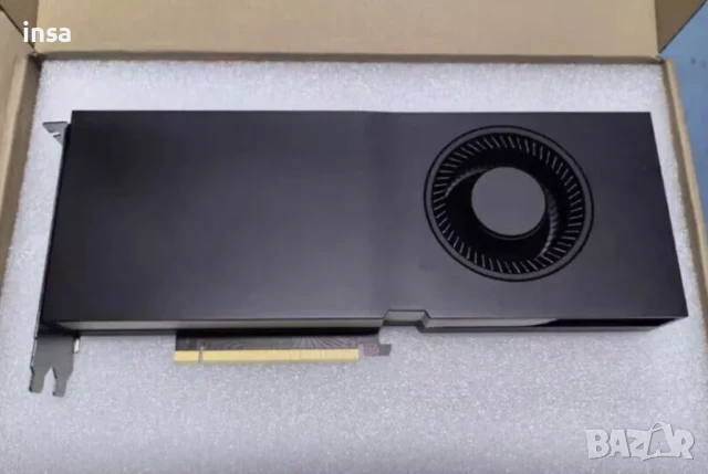 HP Nvidia RTX А5000 PNY 24GB GPU ~RTX 3080/3090 карта за AI видео обработка 3D render и игри, снимка 2 - Видеокарти - 44511448