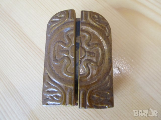 Старинен малък триптих на Исус Христос - за да ви пази и закриля , снимка 2 - Декорация за дома - 28326466