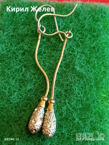 Ефектни линейни сребърни обеци инкростация на кристали Сваровски 53068, снимка 9 - Обеци - 53073647