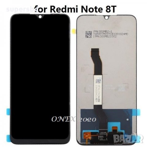 Нов LCD Дисплей за Xiaomi Redmi Note 8T 2019 + Тъч скрийн черен Оригинал