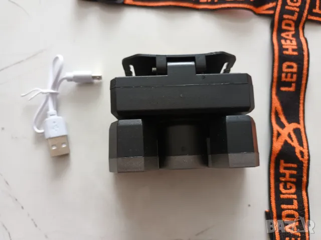 Мощен LED фенер, челник 5 LED светлини, акумулаторен фенер за глава НОВО, снимка 6 - Друга електроника - 47978904