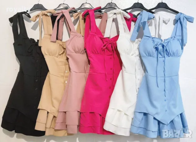 Стилна розова дамска рокля , снимка 12 - Рокли - 50413949