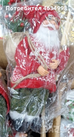 Празнична фигура Дядо Коледа – Идеална украса за дома и подарък, снимка 4 - Декорация за дома - 52579381