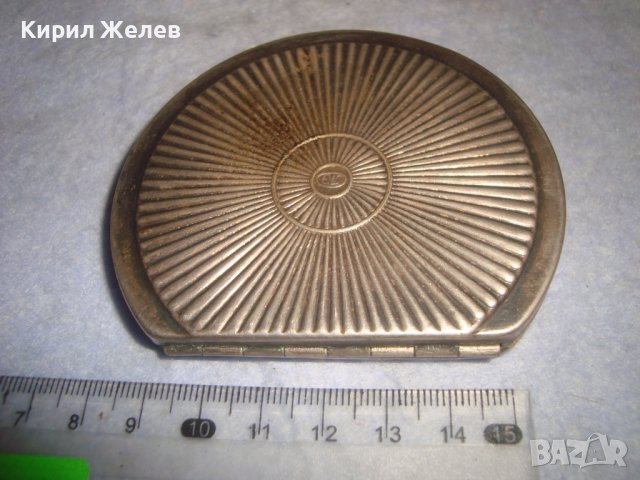 СТАРА РУСКА ПОСРЕБРЕНА РЕТРО - ВИНТИДЖ МАРКОВА ПУДРИЕРА Тип МИДА 32225, снимка 2 - Антикварни и старинни предмети - 38258904