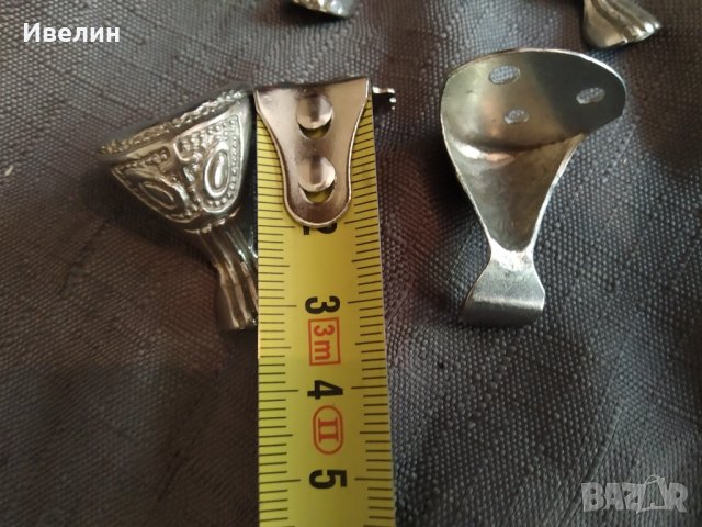 четири метални барокови крачета, снимка 2 - Антикварни и старинни предмети - 32894467