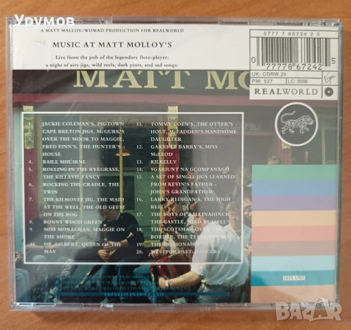 CD Matt Molloy – Music at Matt Molloy's, снимка 2 - CD дискове - 53308204