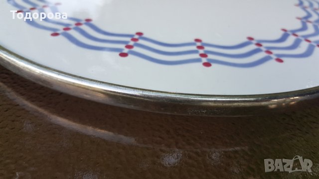 Голям порцеланов поднос, снимка 6 - Други - 33475185