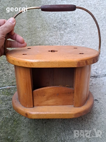 ретро холандска дървена печка, отоплител за крака, антика, снимка 5 - Антикварни и старинни предмети - 53197497