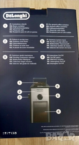 Кафемелачката De’Longhi KG 89, снимка 6 - Други - 52529482