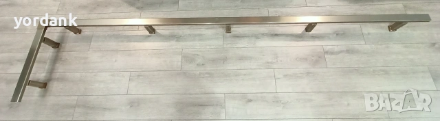 Комплект електрооксидиран алуминиев парапет квадратен профил