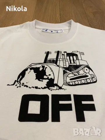 OFF-WHITE™ WORLD CATERPILLA, тениска, размер: S, снимка 7 - Тениски - 48678586