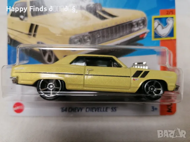 💕🧸Hot Wheels `64 Chevy Chevelle SS Muscle Mania, снимка 1