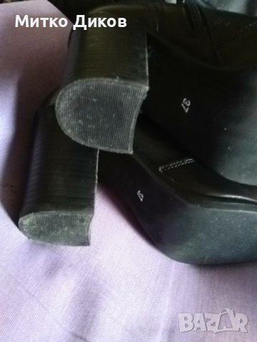 19v69 Italia by Versace маркови женски обувки боти №37стелка 24см ток 85мм, снимка 12 - Дамски обувки на ток - 43121127