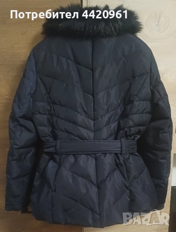 Дамско зимно яке с пух на яката, снимка 2 - Якета - 51990419