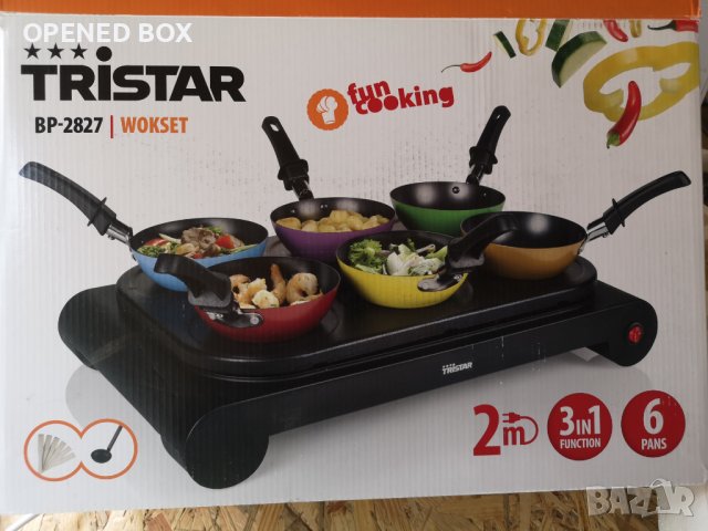 Парти уок сет Tristar BP2827, подходящ и за палачинки, снимка 1