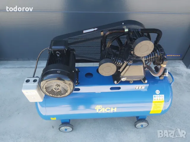 Компресор за въздух 200 литра трифазен, 12бара, 5.5KW, 7,5 hp, снимка 4 - Компресори - 50108420
