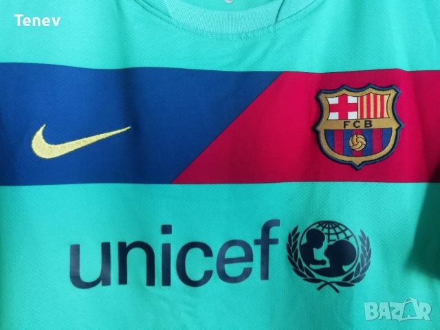 Barcelona Lionel Messi Nike оригинална рядка фланелка тениска Барселона Меси 2010/2011, снимка 3 - Тениски - 38591160
