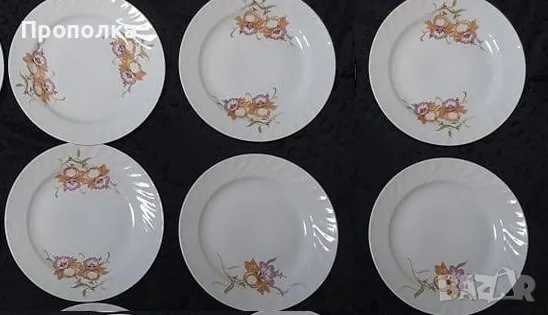  Релефни чинии"Лилии"- 6бр. , снимка 2 - Чинии - 48521390