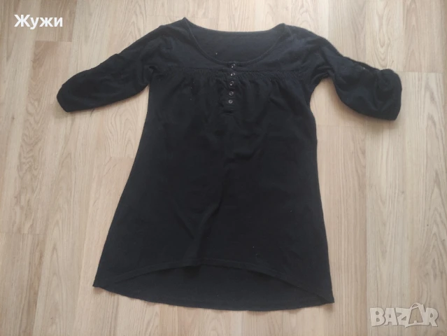 Черна дамска блуза, размер М ., снимка 1