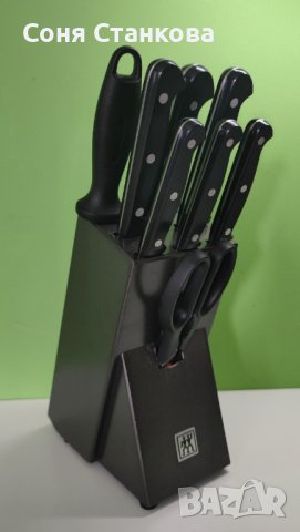 ZWILLING - FOUR STAR - Луксозен комплект кухненски ножове с блок, снимка 2 - Прибори за хранене, готвене и сервиране - 43182646