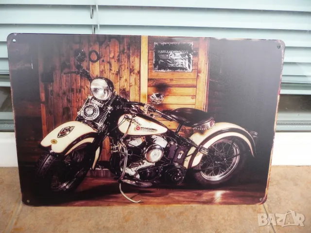Метална табела мотор красив мотоциклет гараж готин рокер събор