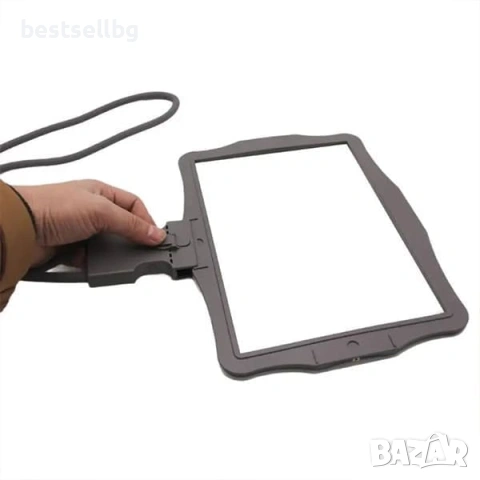 Голяма увеличителна лупа за врат с LED осветление за четене шиене бордиране гоблени USB зареждане, снимка 8 - Други инструменти - 53090715