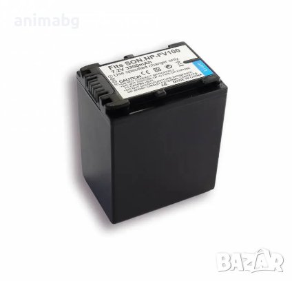 ANIMABG Батерия модел NP-FV100 за цифрови фотоапарати и видеокамери на Sony с капацитет 4200 mAh 7.2, снимка 3 - Батерии, зарядни - 43972554
