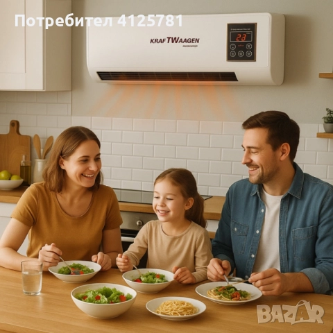 Нова Стенна печка KraftWaagen 3 в 1 – отопление и охлаждане за всяка стая, снимка 2 - Отоплителни печки - 51963058
