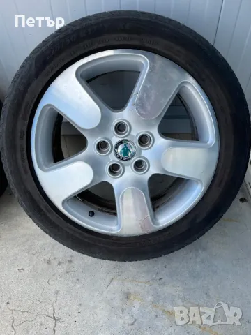 Оригинални Skoda алуминиеви джанти 17" с летни гуми Nokian 225/50 R17