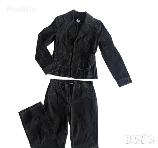 Дамски дънков костюм М - нов, снимка 1