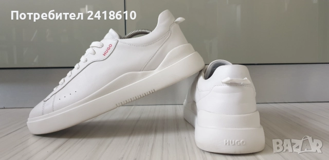 Hugo Boss HUGO Leather Mens Size 42/26 .5 - 27 см ОРИГИНАЛ! Мъжки кецове от естествена кожа!, снимка 12 - Кецове - 52343766